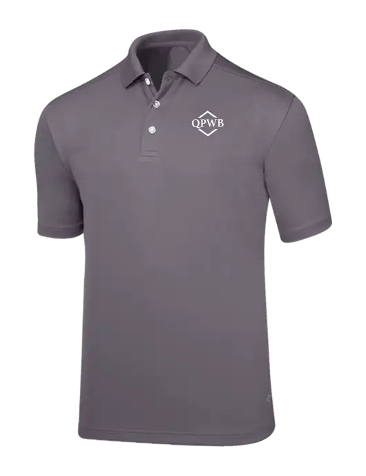 Callaway Core Medium Grey Performance Polo w/QPWB Logo