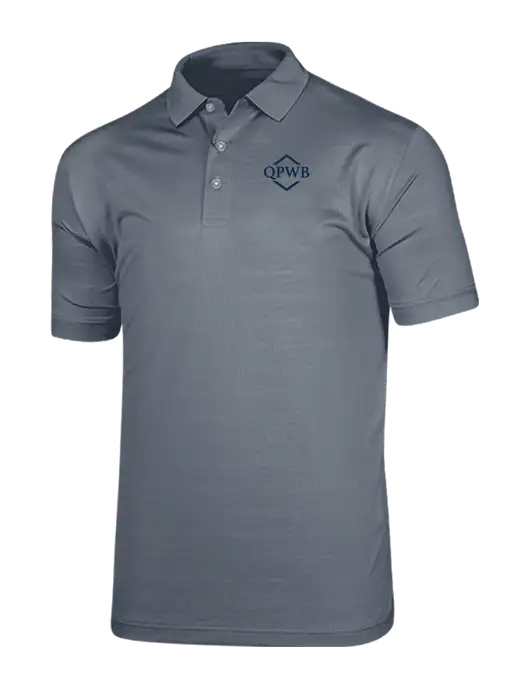Callaway Vibrant Light Grey Ventilated Polo w/QPWB Logo