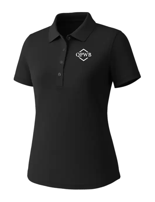 Callaway Womens Core Black Performance Polo w/QPWB Logo