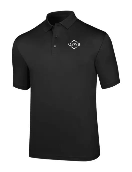 Callaway Opti-Dri Black Chev Polo w/QPWB Logo