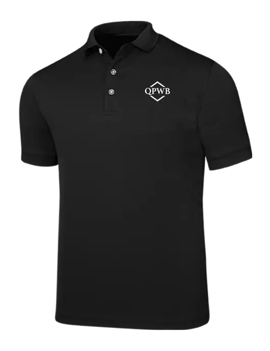 Callaway Ottoman Black Polo w/QPWB Logo