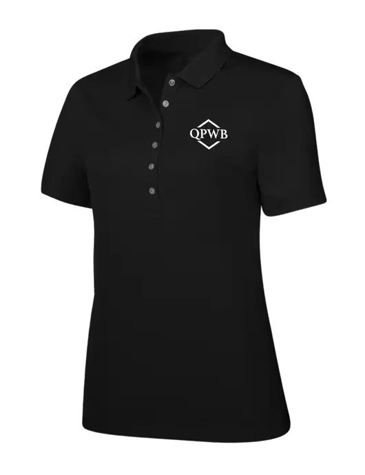 Callaway Womens Ottoman Black Polo w/QPWB Logo