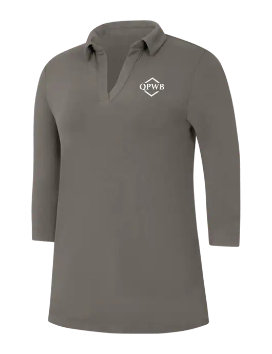 Womens Dark Grey Luxe Knit Tunic w/QPWB Logo