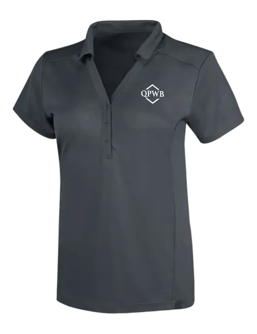 OGIO Dark Grey Womens Framework Polo w/QPWB Logo