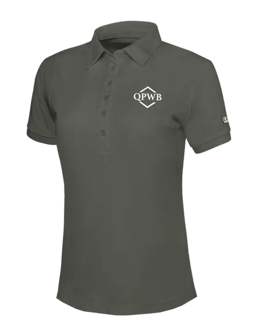 OGIO Womens Medium Grey Jewel Polo w/QPWB Logo