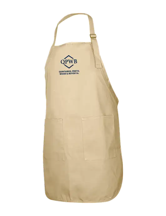 Full-Length Stone Apron With Pockets w/QPWB Logo