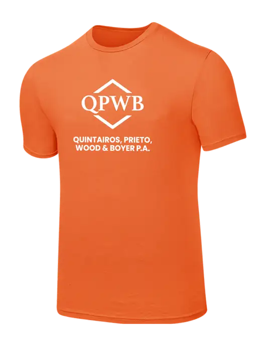 Seriously Soft Orange T-Shirt w/QPWB Logo