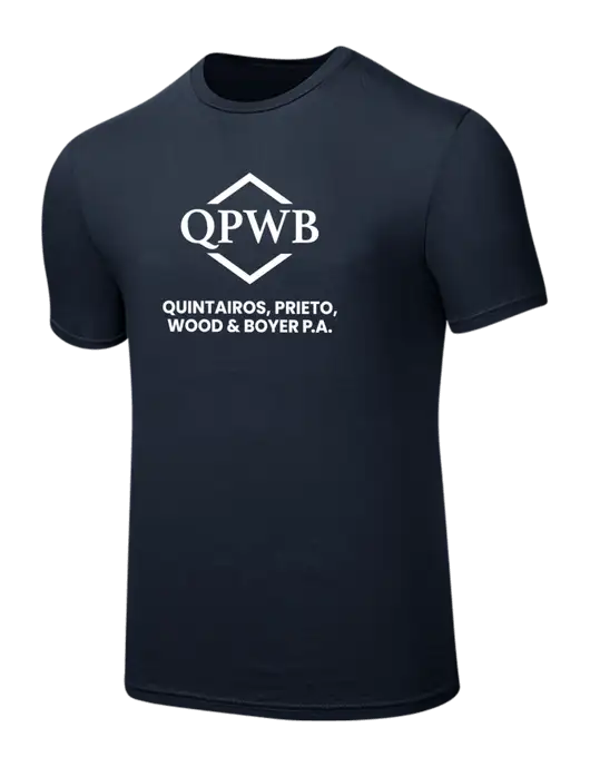 Seriously Soft Navy T-Shirt w/QPWB Logo