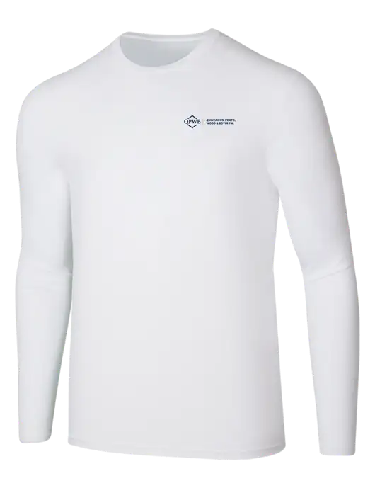 Seriously Soft White Long Sleeve T-Shirt w/QPWB Logo