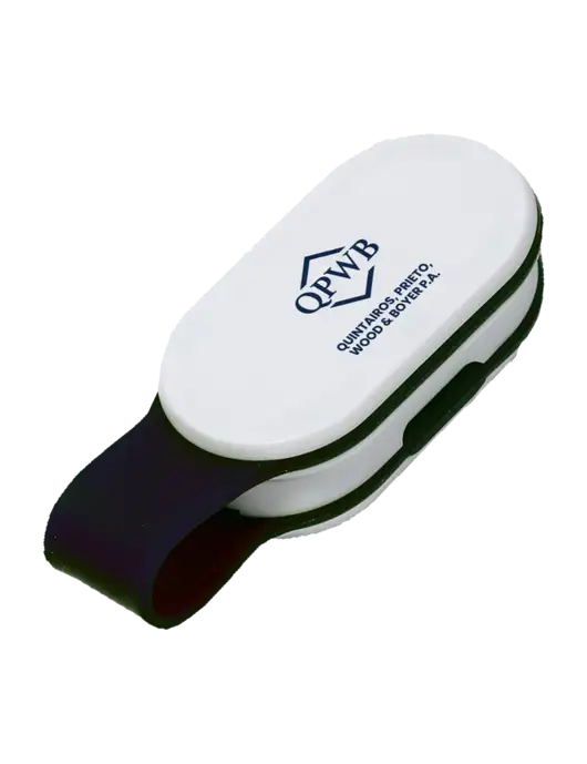Magna Clip Black Personal Safety Light w/QPWB Logo