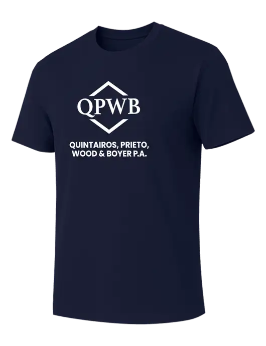 Allmade Dark Navy Organic Cotton Tee w/QPWB Logo