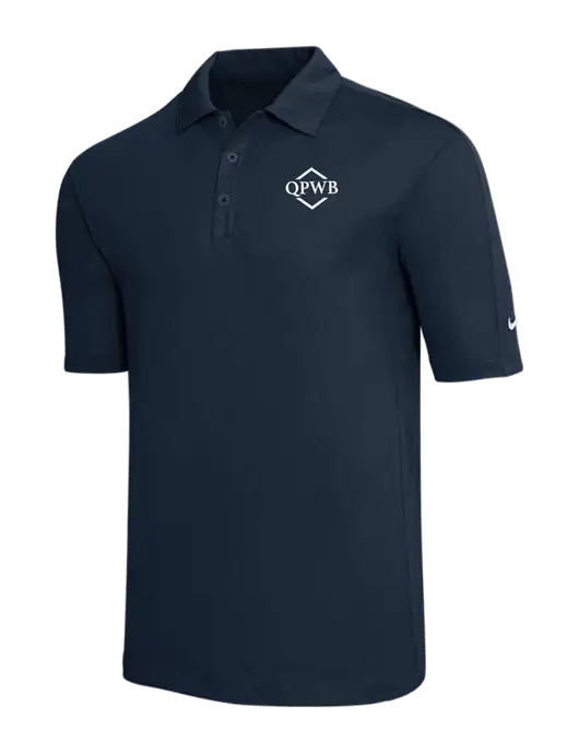 Nike Navy Tech Sport Dri-FIT Polo w/QPWB Logo