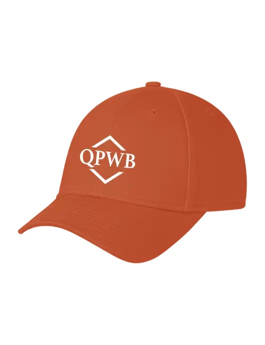 Burnt Orange Structured Cap Hook & Loop w/QPWB Logo