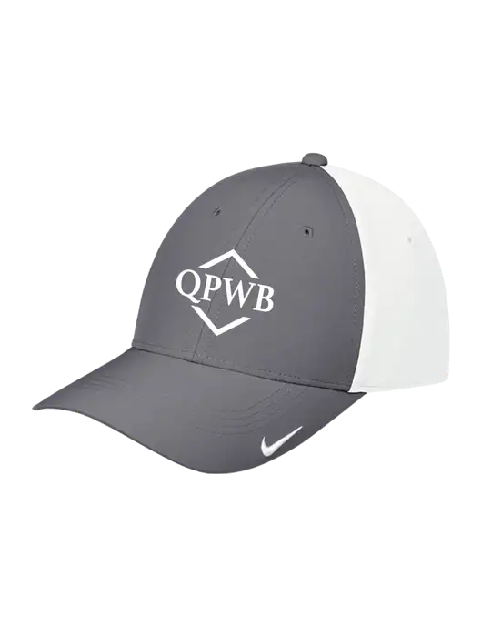 Nike Dark Grey/White Dri-FIT Legacy Cap w/QPWB Logo