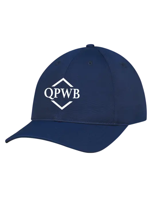 Navy Nylon Twill Performance Cap w/QPWB Logo