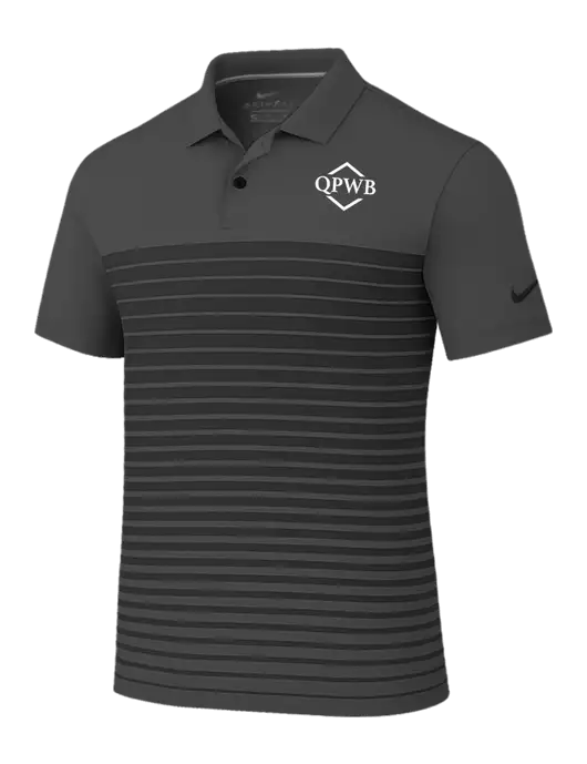 Nike Dark Grey Dri-FIT Vapor Block Polo w/QPWB Logo
