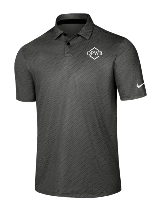 Nike Dark Grey Vapor Dash Polo w/QPWB Logo