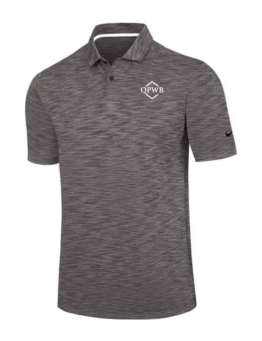 Nike Dark Grey Dri-FIT Vapor Space Dyed Polo w/QPWB Logo