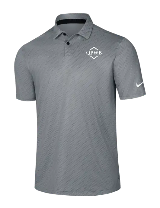 Nike Medium Grey Vapor Dash Polo w/QPWB Logo