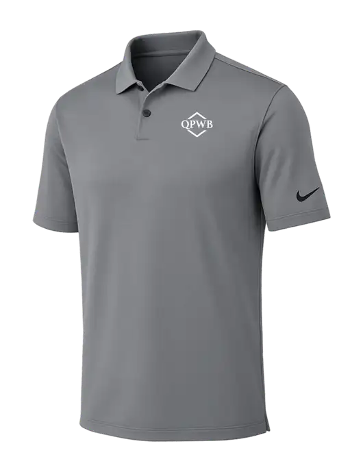 Nike Medium Grey Dri-FIT Vapor Polo w/QPWB Logo