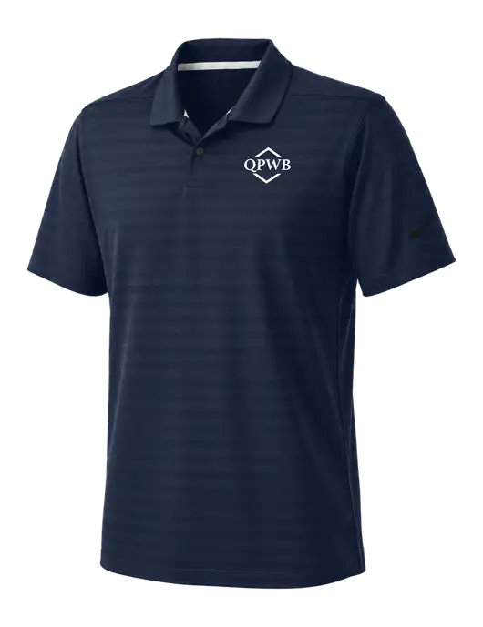 Nike Navy Dri-FIT Vapor Jacquard Polo w/QPWB Logo