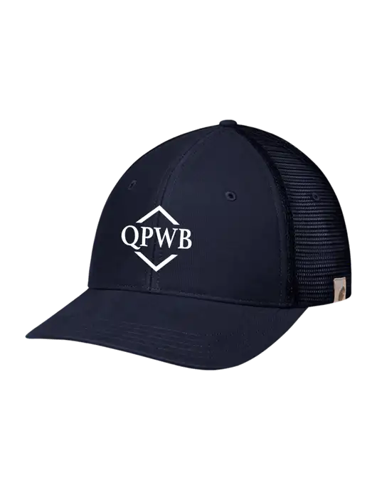 Carhartt Navy Canvas Trucker Cap w/QPWB Logo