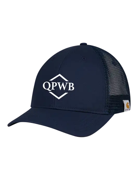 Carhartt Navy Trucker Rugged Pro Series Cap w/QPWB Logo