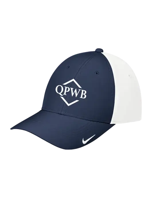 Nike Navy/White Dri-FIT Legacy Cap w/QPWB Logo