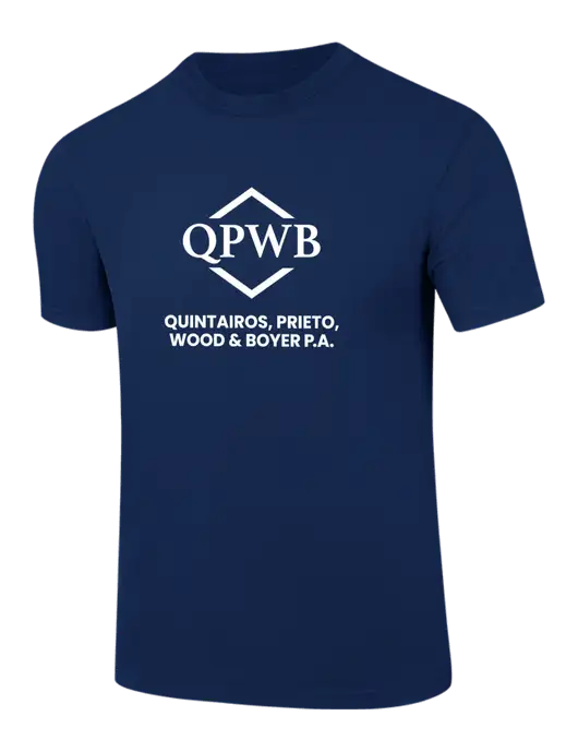 Comfort Colors 6.1 oz Dark Navy Heavyweight Ring Spun T-Shirt w/QPWB Logo