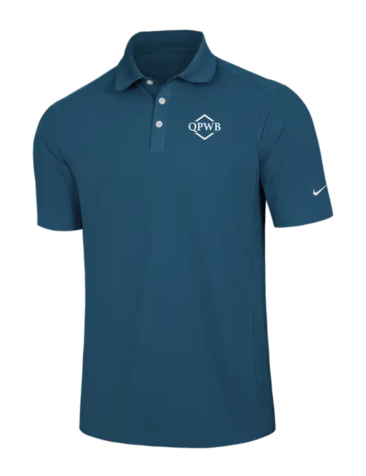 Nike Light Navy Dri-FIT Classic Polo w/QPWB Logo