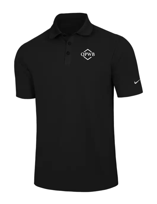Nike Black Dri-FIT Classic Polo w/QPWB Logo