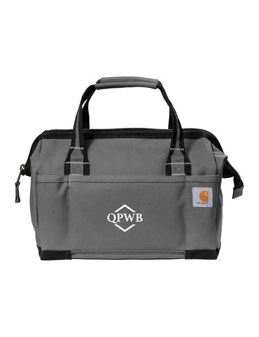 Carhartt Foundry Series 14” Grey Tool Bag w/QPWB Logo