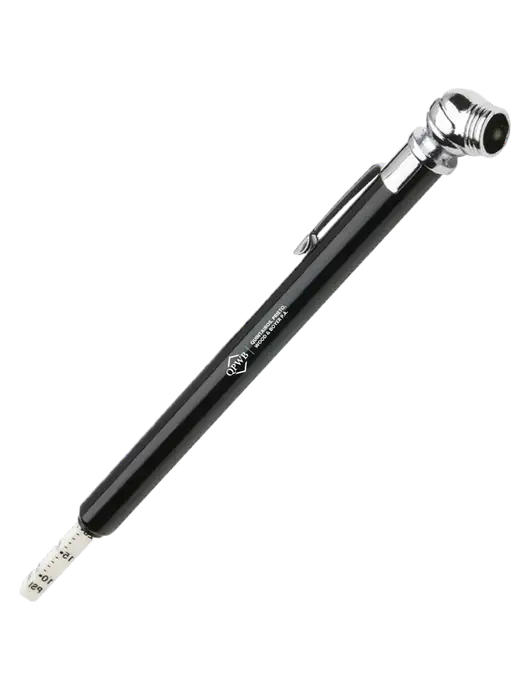 Quick View Black Tire Gauge w/QPWB Logo