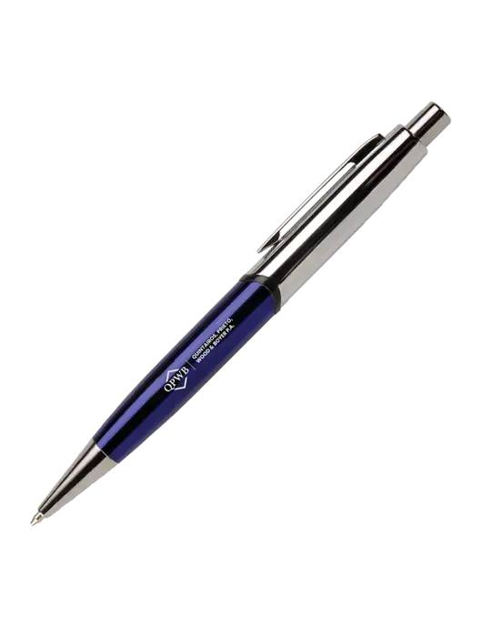 Chimera Blue Pen - Black Ink w/QPWB Logo