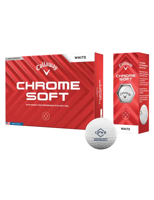 Callaway Chrome Soft Golf Balls 12/pk w/QPWB Logo
