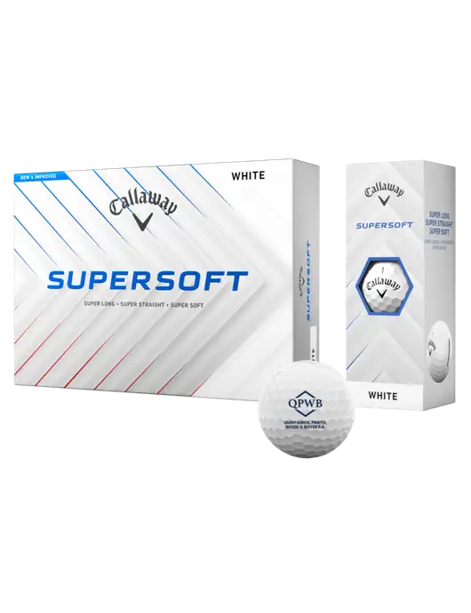 Callaway Supersoft Golf Balls 12/pk w/QPWB Logo